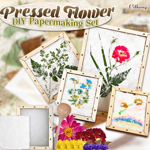 Cithway™ Pressed Flower DIY Papermaking Set