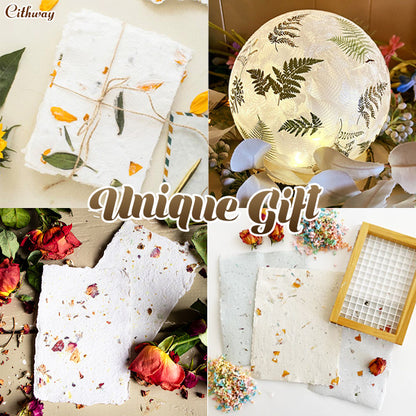 Cithway™ Pressed Flower DIY Papermaking Set